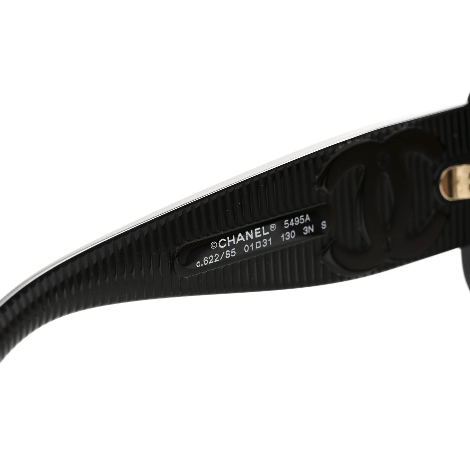 Chanel Acetate Shield Sunglasses 5495A Black 5 of 8