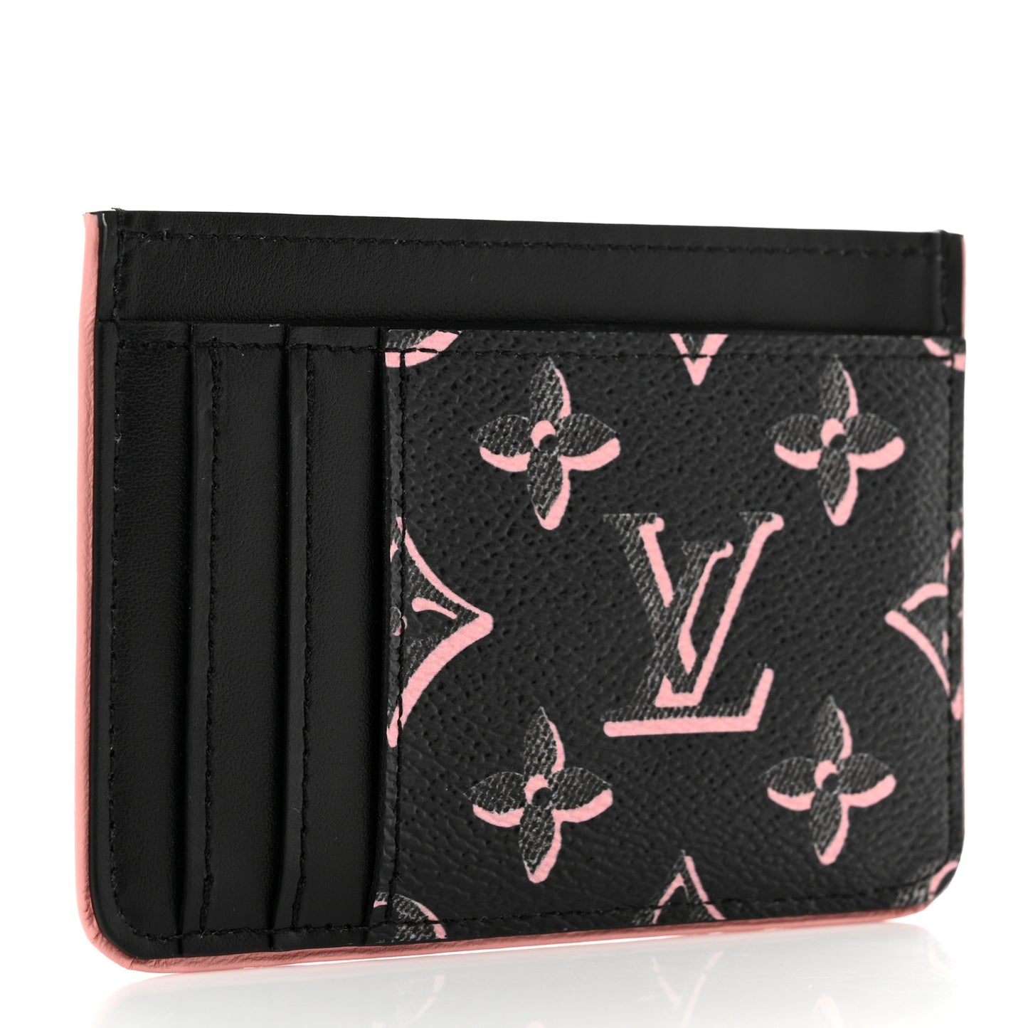 Monogram Fall for You LV Side-Up Card Holder Black