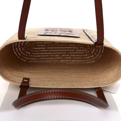Loewe Raffia Small Square Basket Tote Bag Natural Tan 5 of 11