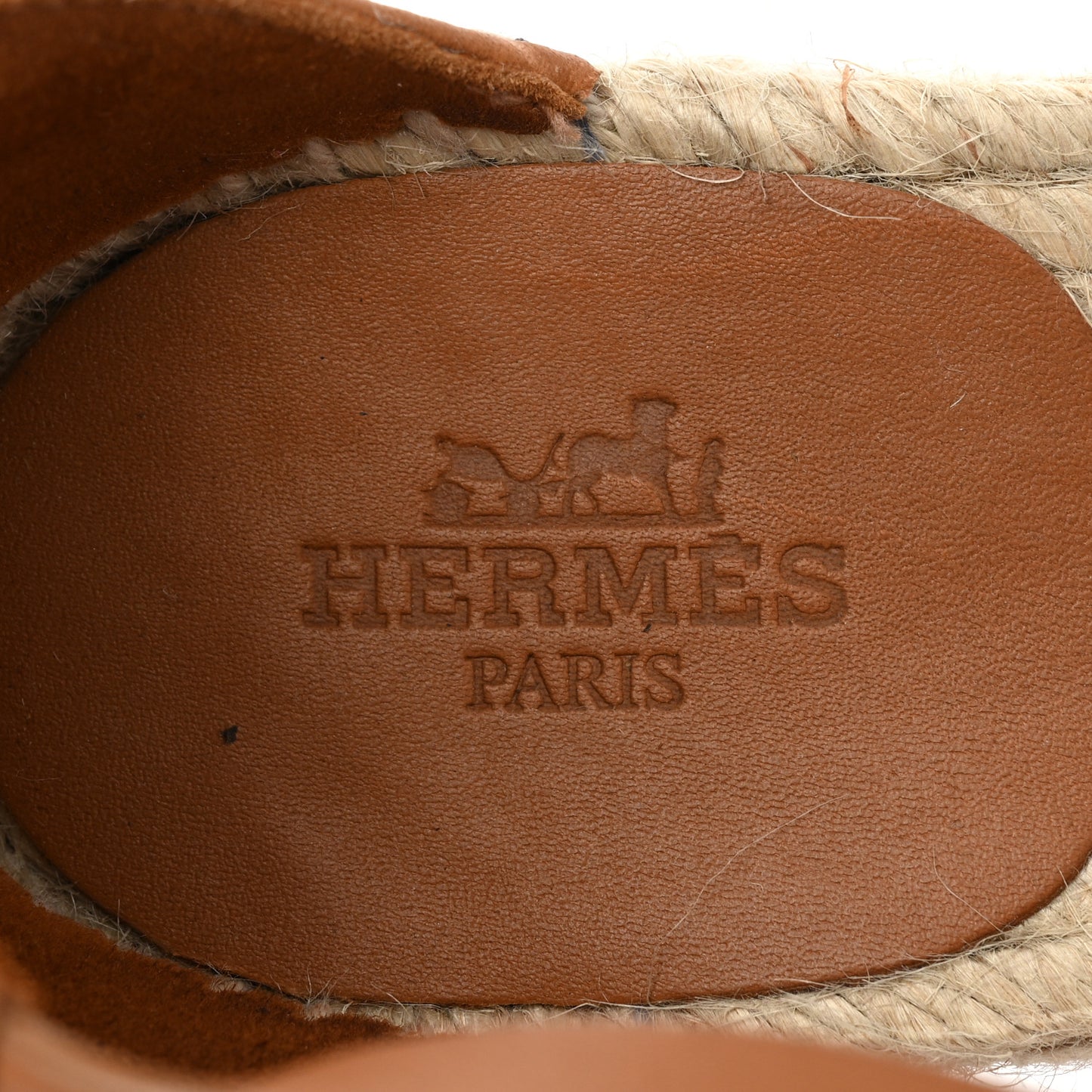 Calfskin Tivoli Espadrille Wedge Sandals 38 Naturel