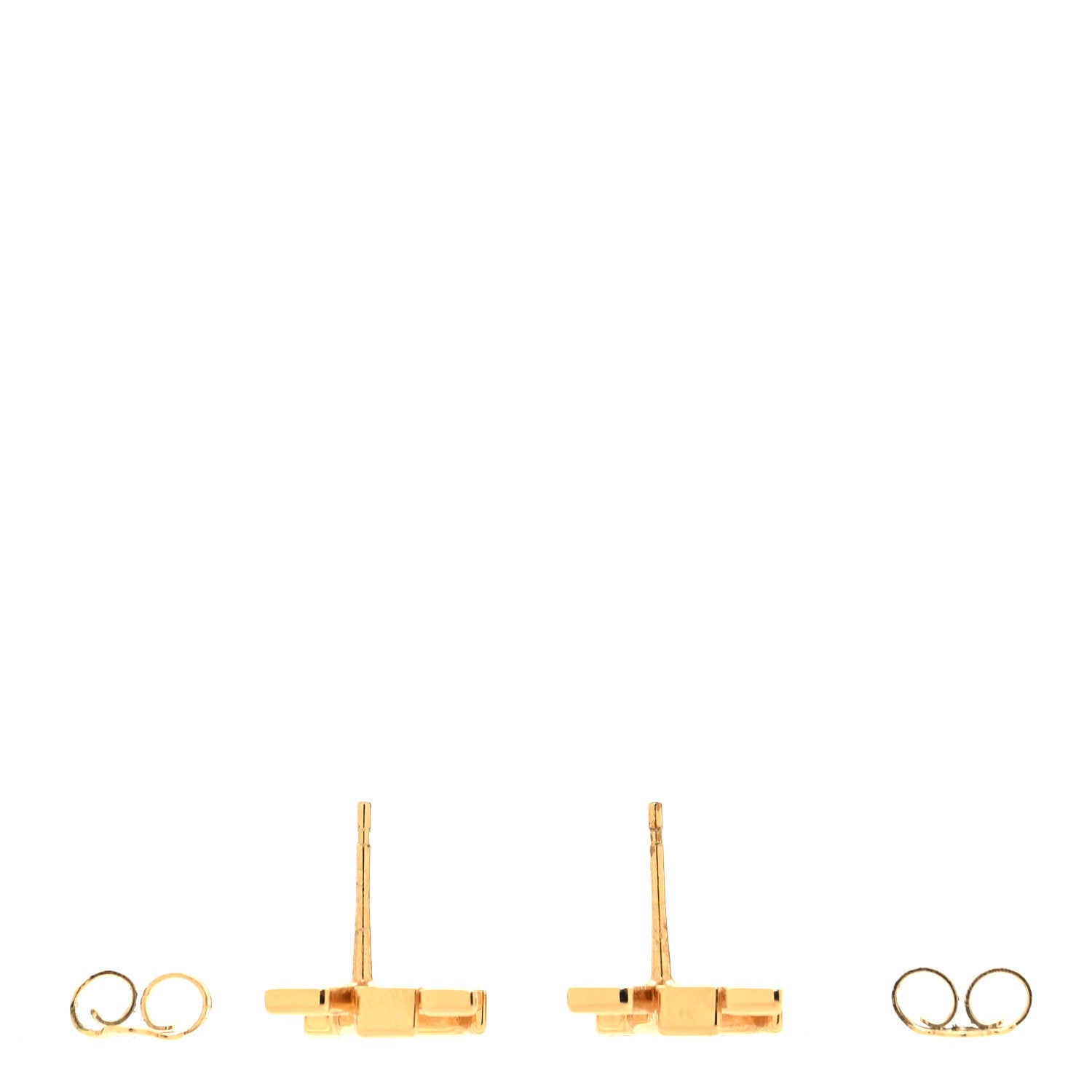 Louis Vuitton Metal LV Iconic Earrings Gold 3 of 6