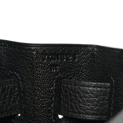 Hermes Togo Kelly Retourne 28 Black 7 of 10