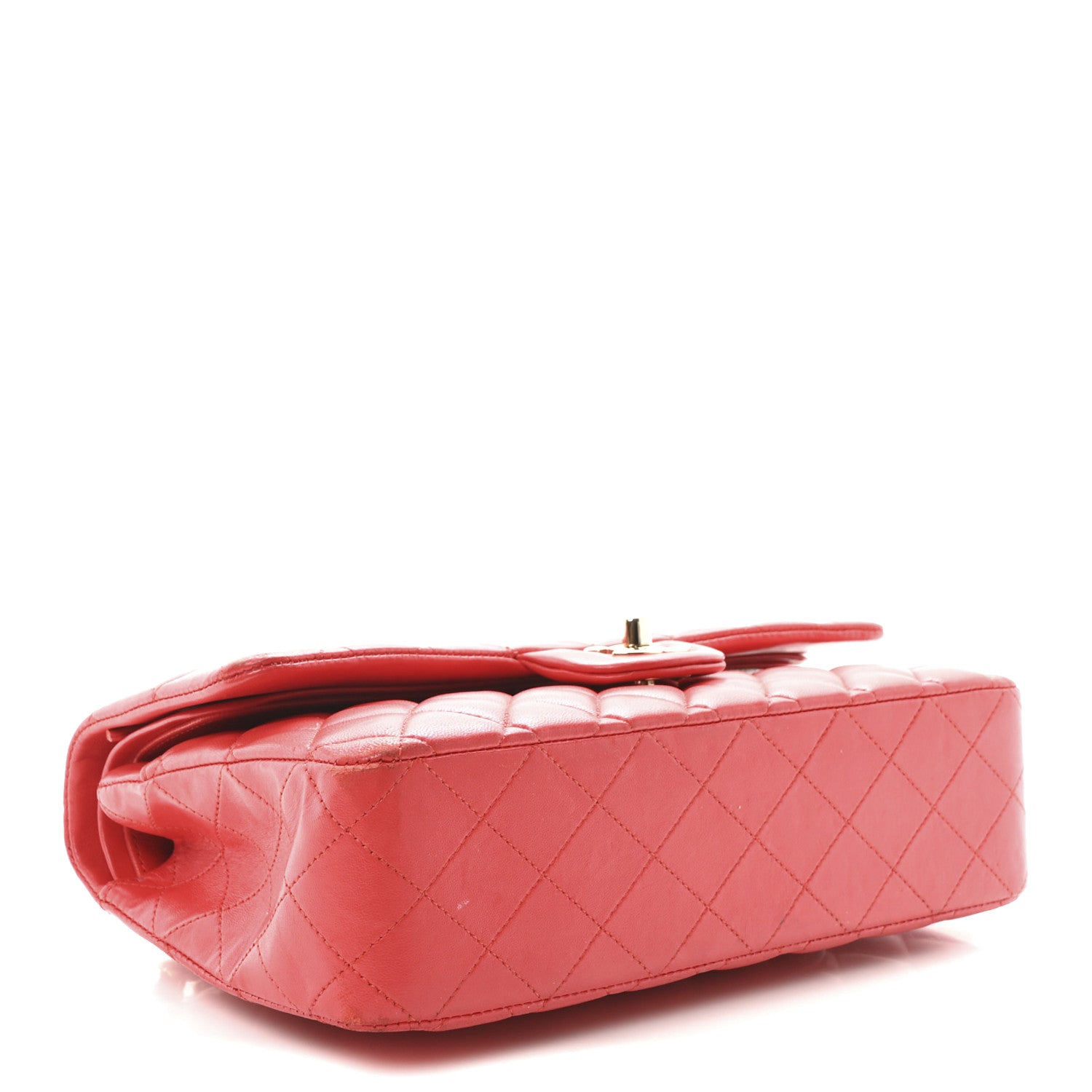 Chanel Lambskin Quilted Medium Double Flap Red 4 of 12