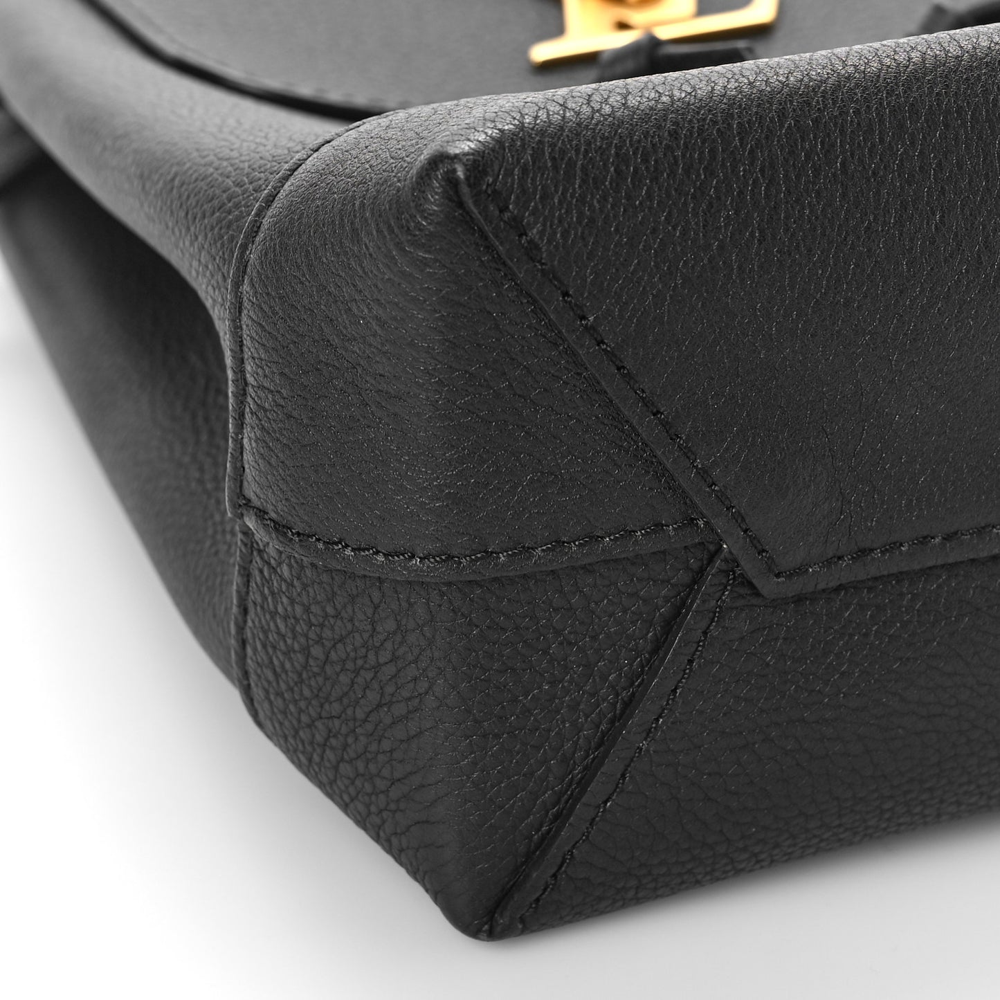 Calfskin Lockme Mini Backpack Black
