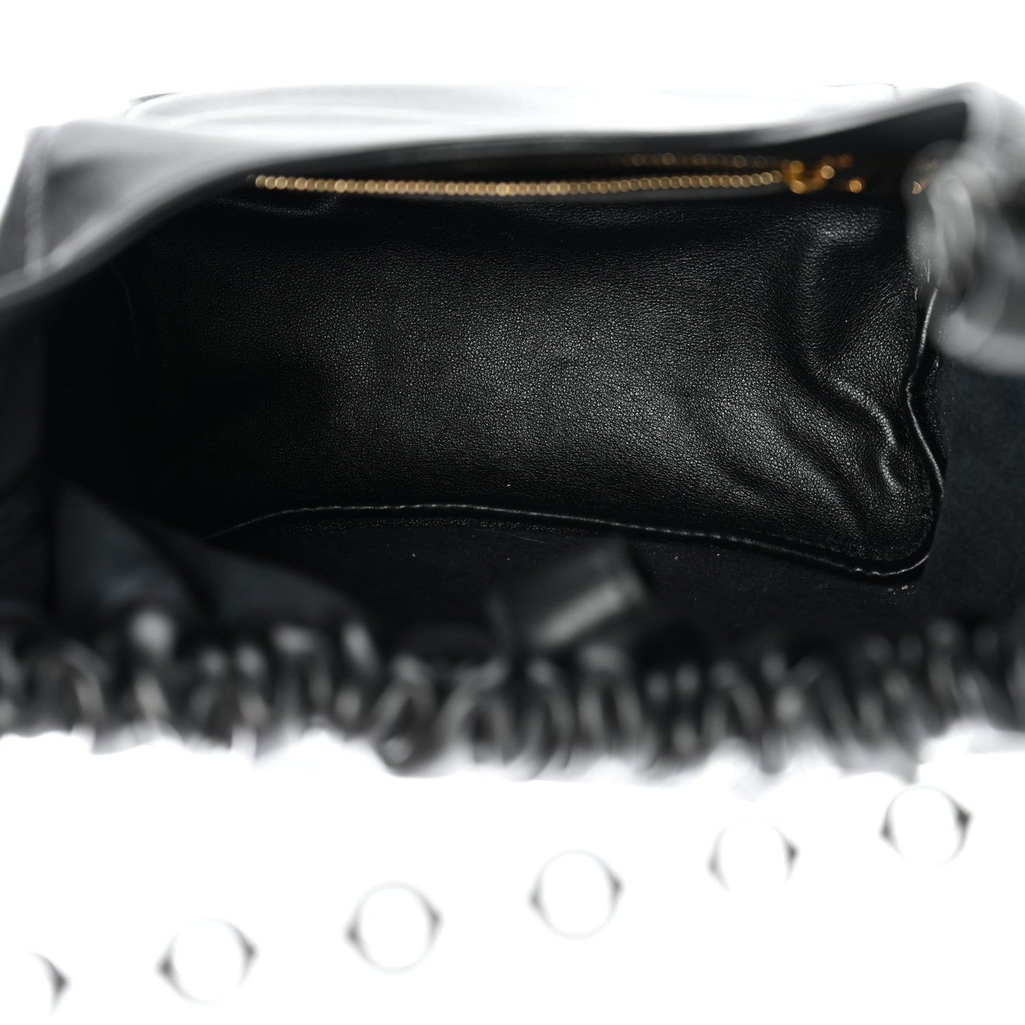 Mellow Nappa Small Monochrome Squeeze Bag Black