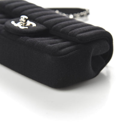 Chanel Jersey Vertical Quilted Mini Flap Black 7 of 11