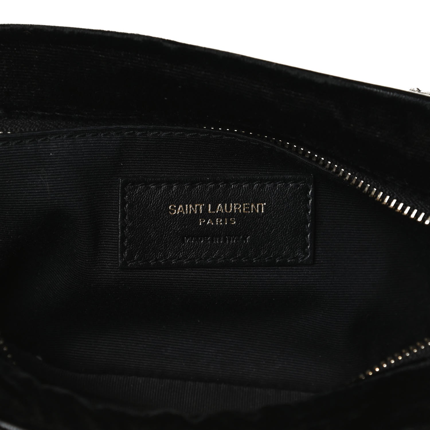 Saint Laurent Velour Matelasse Monogram Lou Belt Bag Black 6 of 15