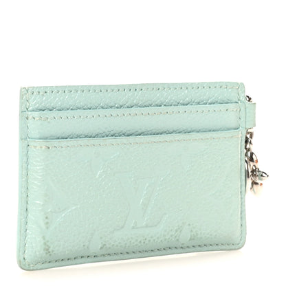 Louis Vuitton Empreinte Monogram LV Charms Card Holder Pearly Lagoon Turquoise 3 of 8