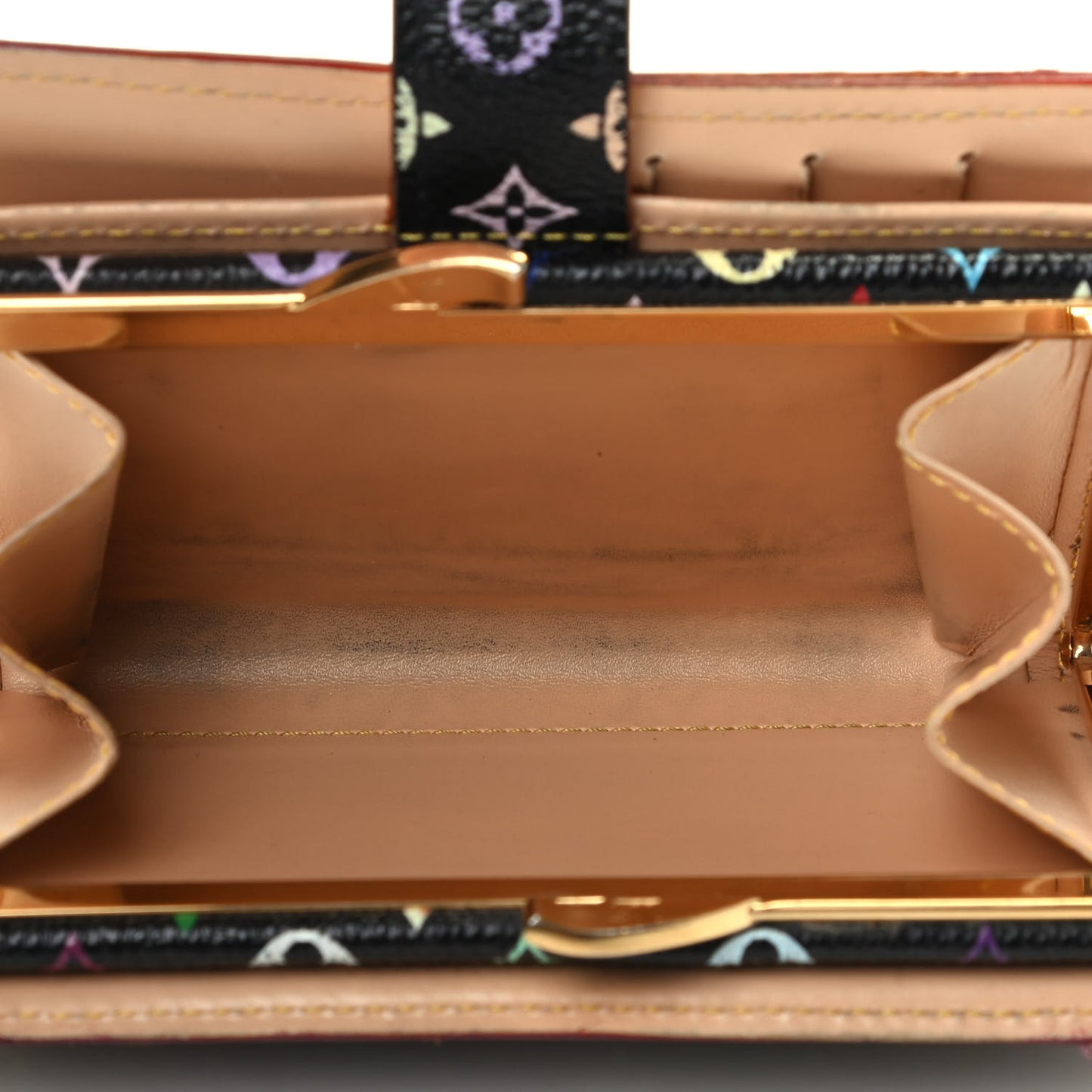 Monogram Multicolor French Purse Wallet Black