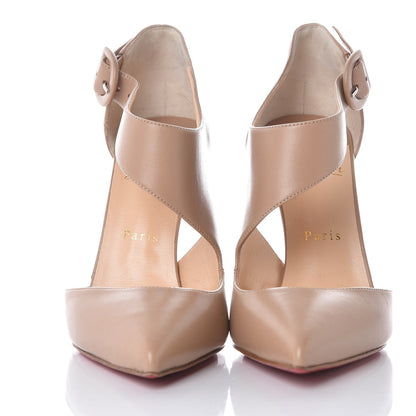 Christian Louboutin Nappa Sharpeta 100 Pumps 39.5 Nude 2 of 7