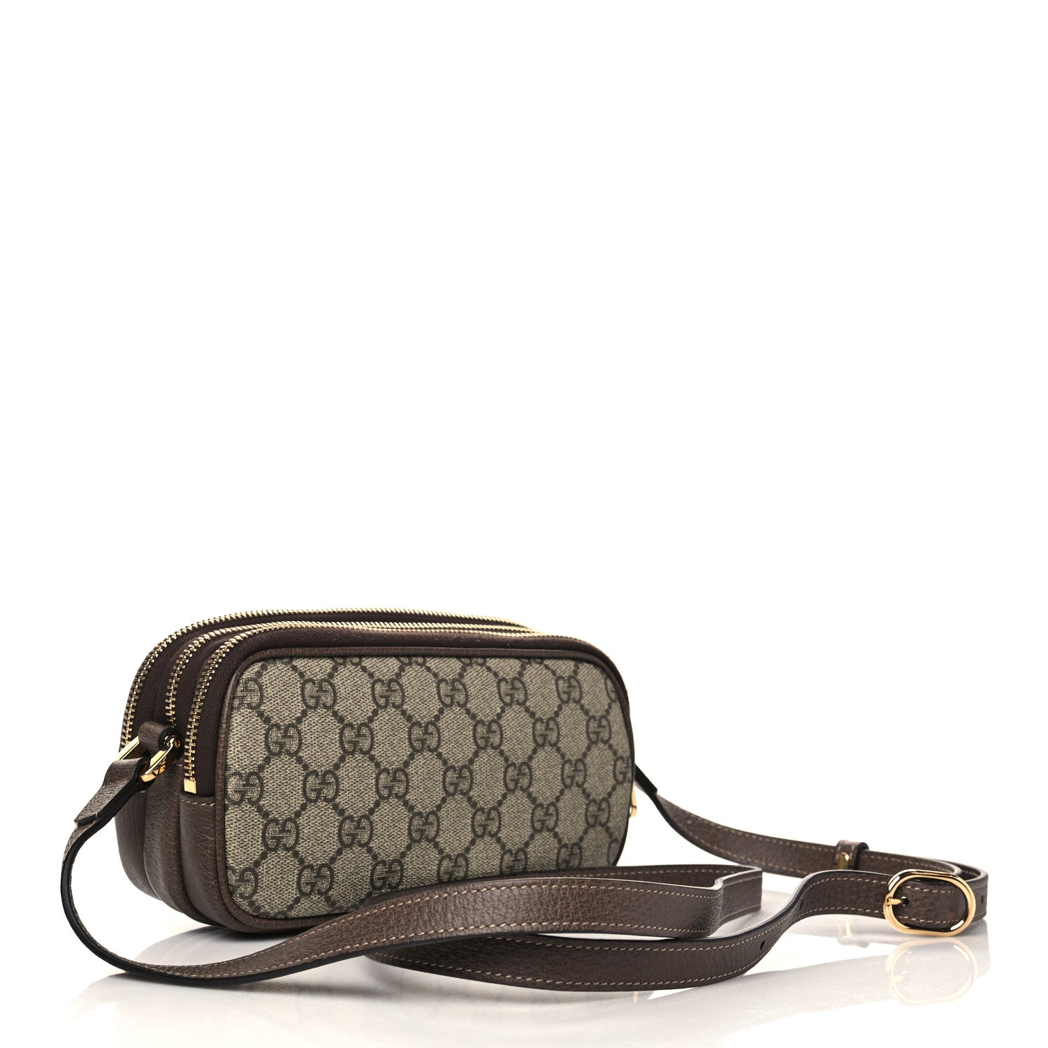 Gucci GG Supreme Monogram Web Mini Ophidia GG Bag Brown 3 of 7