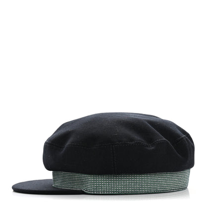 Hermes Cotton Hemp Cavale Pop Cap 56 Bleu Minuit Marine 4 of 8