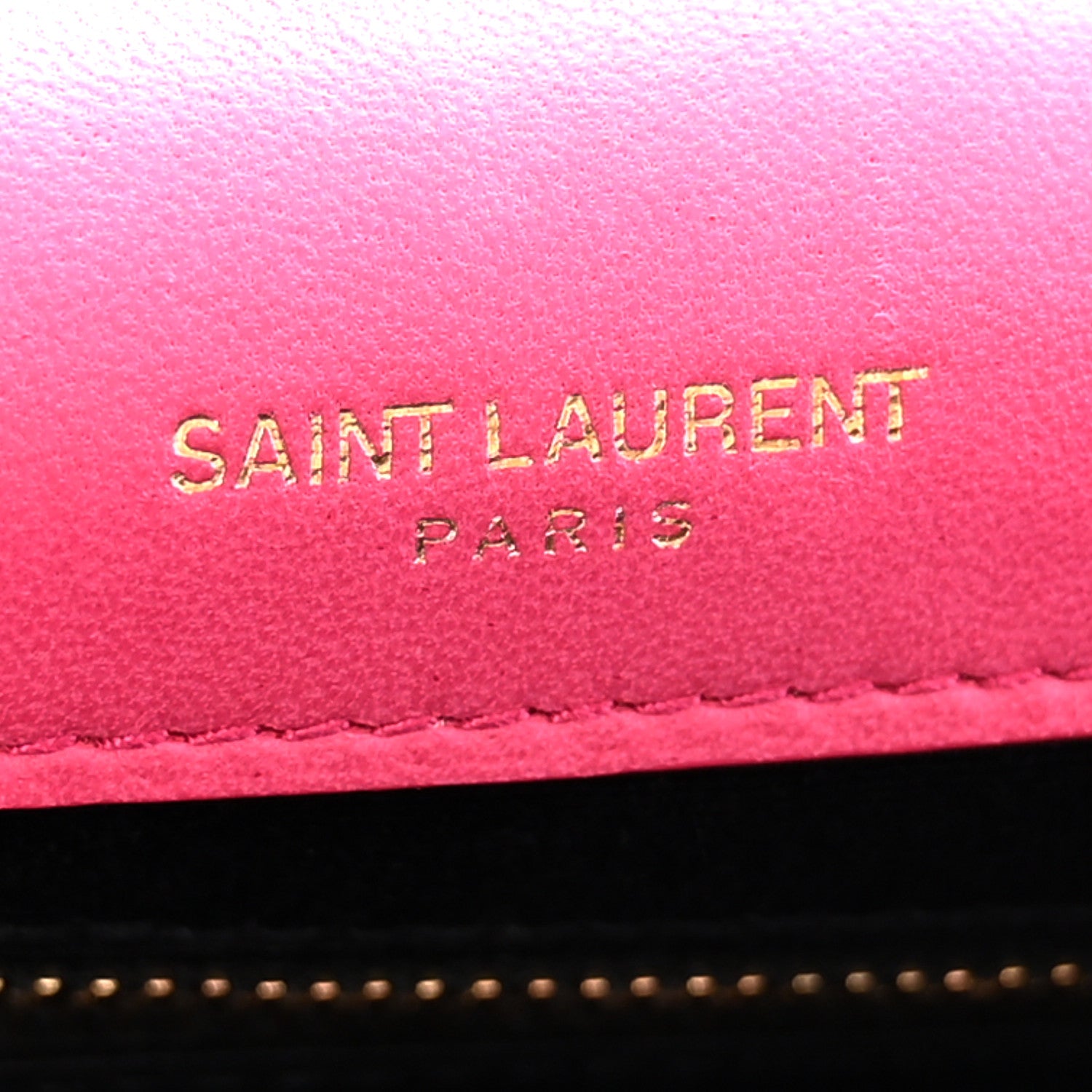 Saint Laurent Lambskin Suede Patchwork Monogram Medium Jamie Fuchsia 7 of 20