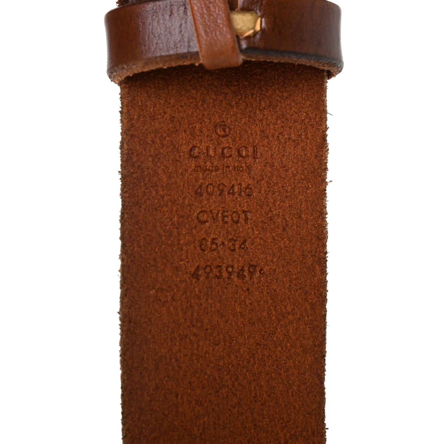 Faded Calfskin Double G 40mm Belt 85 34 Cuir