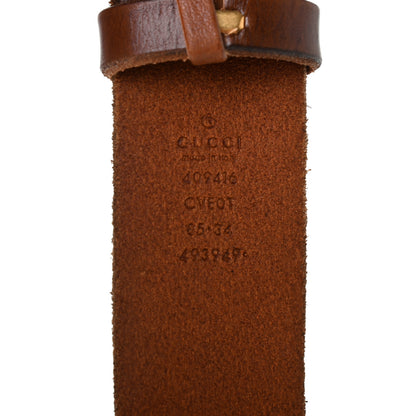 Gucci Faded Calfskin Double G 40mm Belt 85 34 Cuir 3 of 5