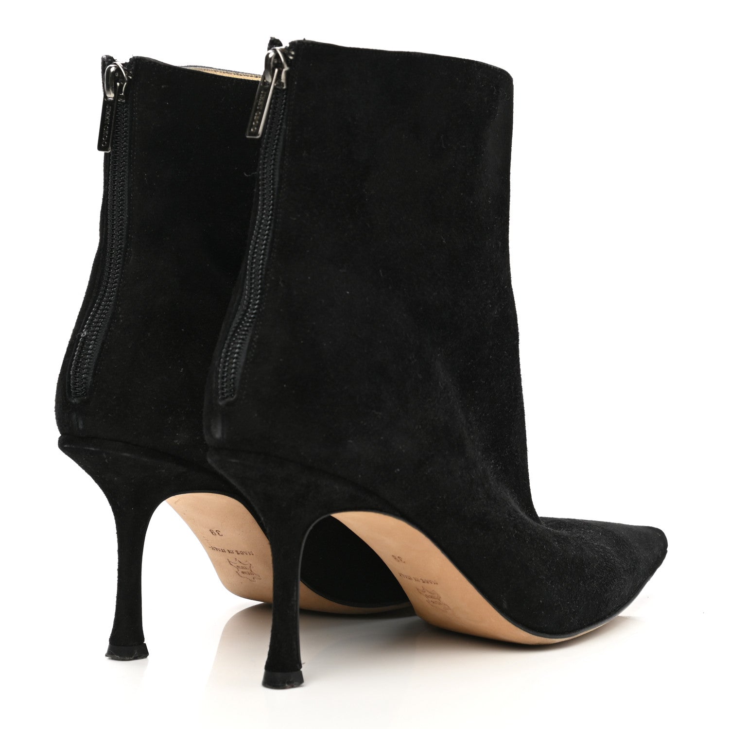 Jimmy Choo Suede Ankle Boots 39 Black 4 of 9