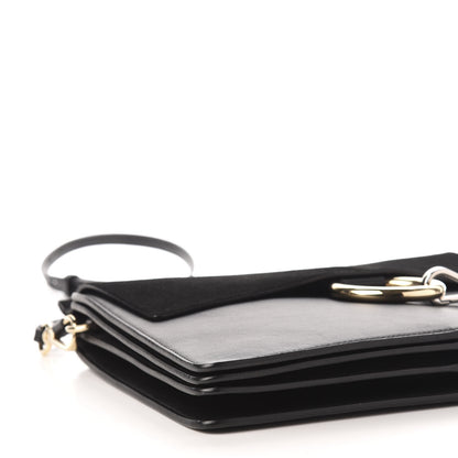 Chloe Suede Calfskin Medium Faye Shoulder Bag Black 9 of 11
