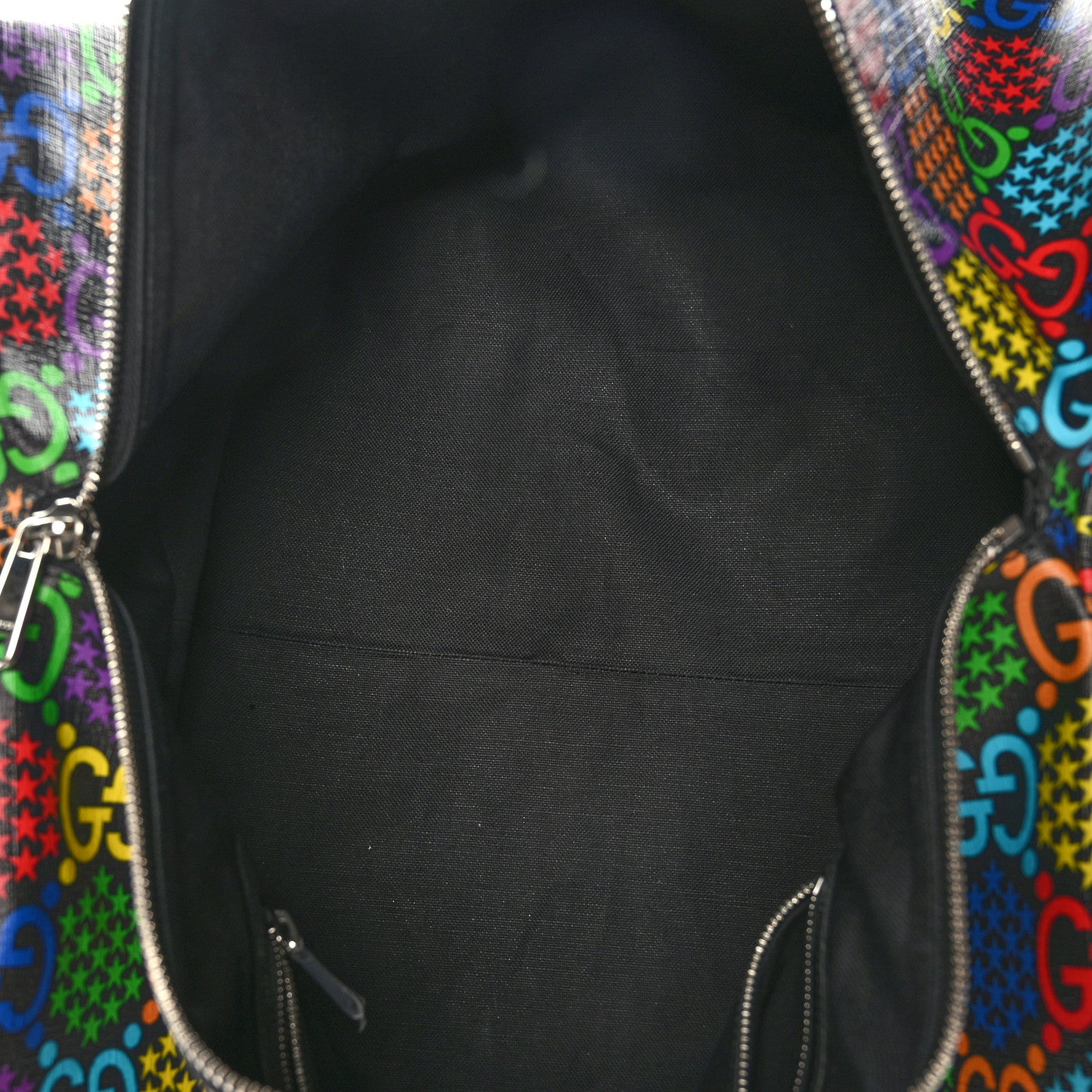 Gucci GG Supreme Monogram Psychedelic Duffle Backpack Black Multicolor 4 of 10
