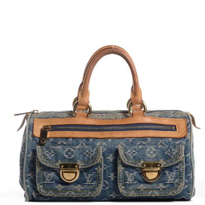 Louis Vuitton Monogram Denim Neo Speedy Blue 1 of 7