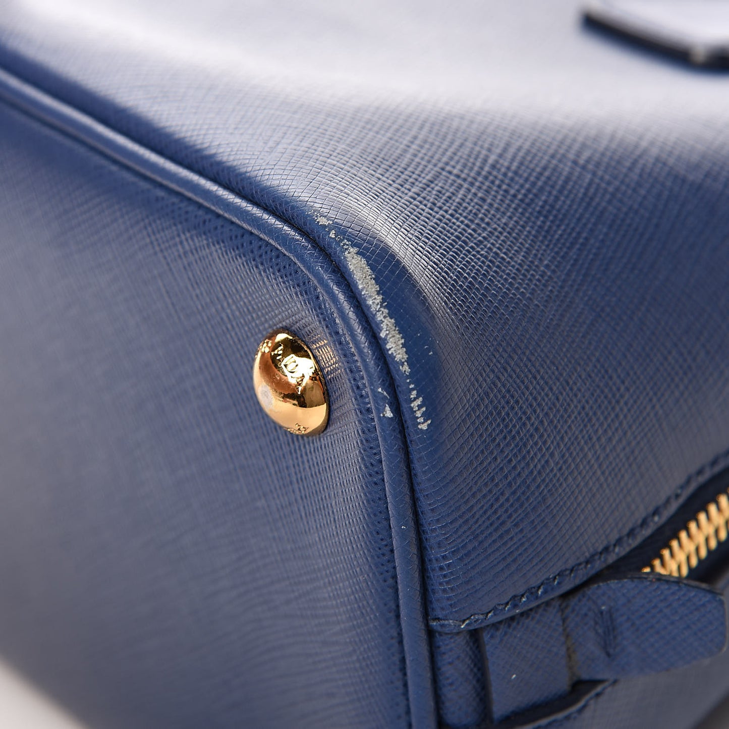 Saffiano Lux Small Promenade Tote Azzurro