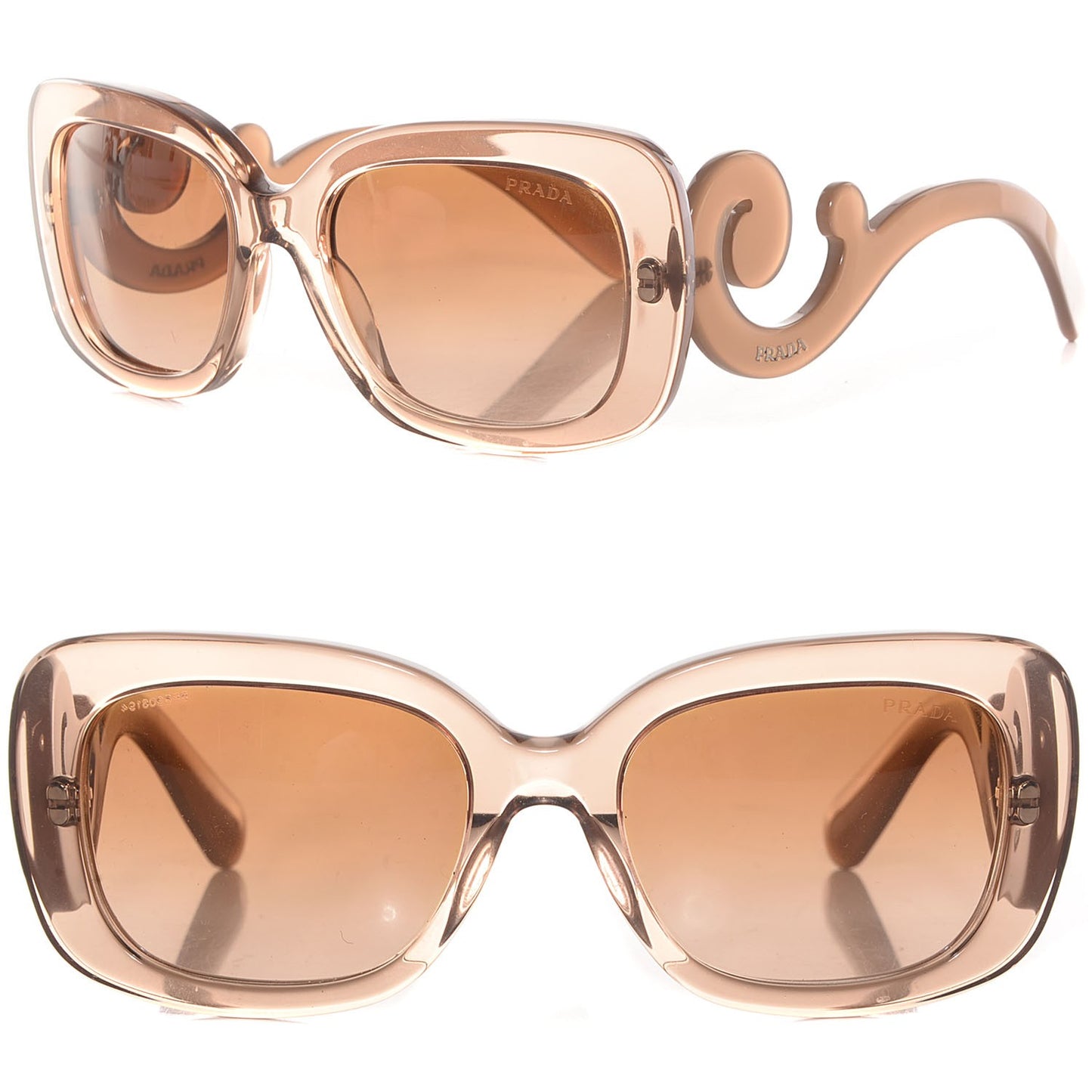 Acetate Baroque Sunglasses SPR 27O Beige