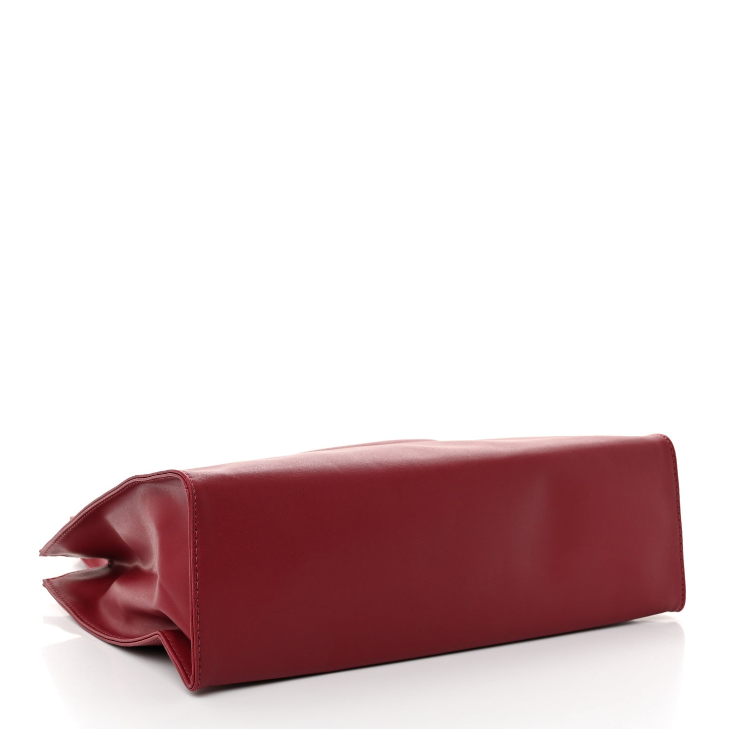 Vegan Leather Medium Shopping Bag Oxblood