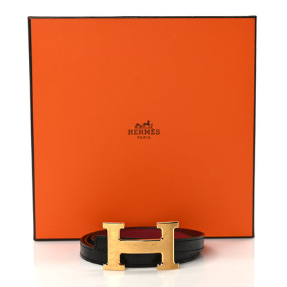 Hermes Swift 13mm H Belt 85 34 Black Rouge Grenat 4 of 4