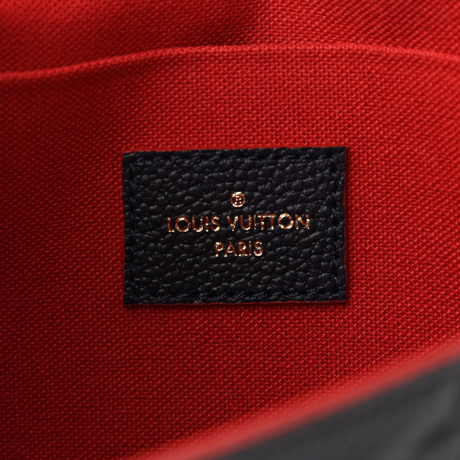 Louis Vuitton Empreinte Pochette Felicie Chain Wallet Marine Rouge 6 of 10
