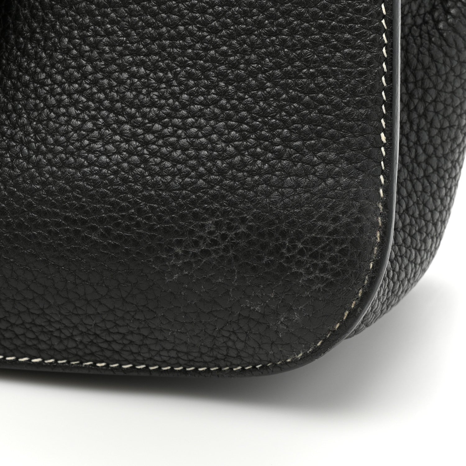 Hermes Taurillon Clemence Halzan 31 GM Black 10 of 13
