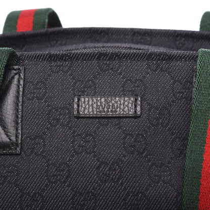 Gucci GG Monogram Mini Web Handle Bucket Tote Black 8 of 8