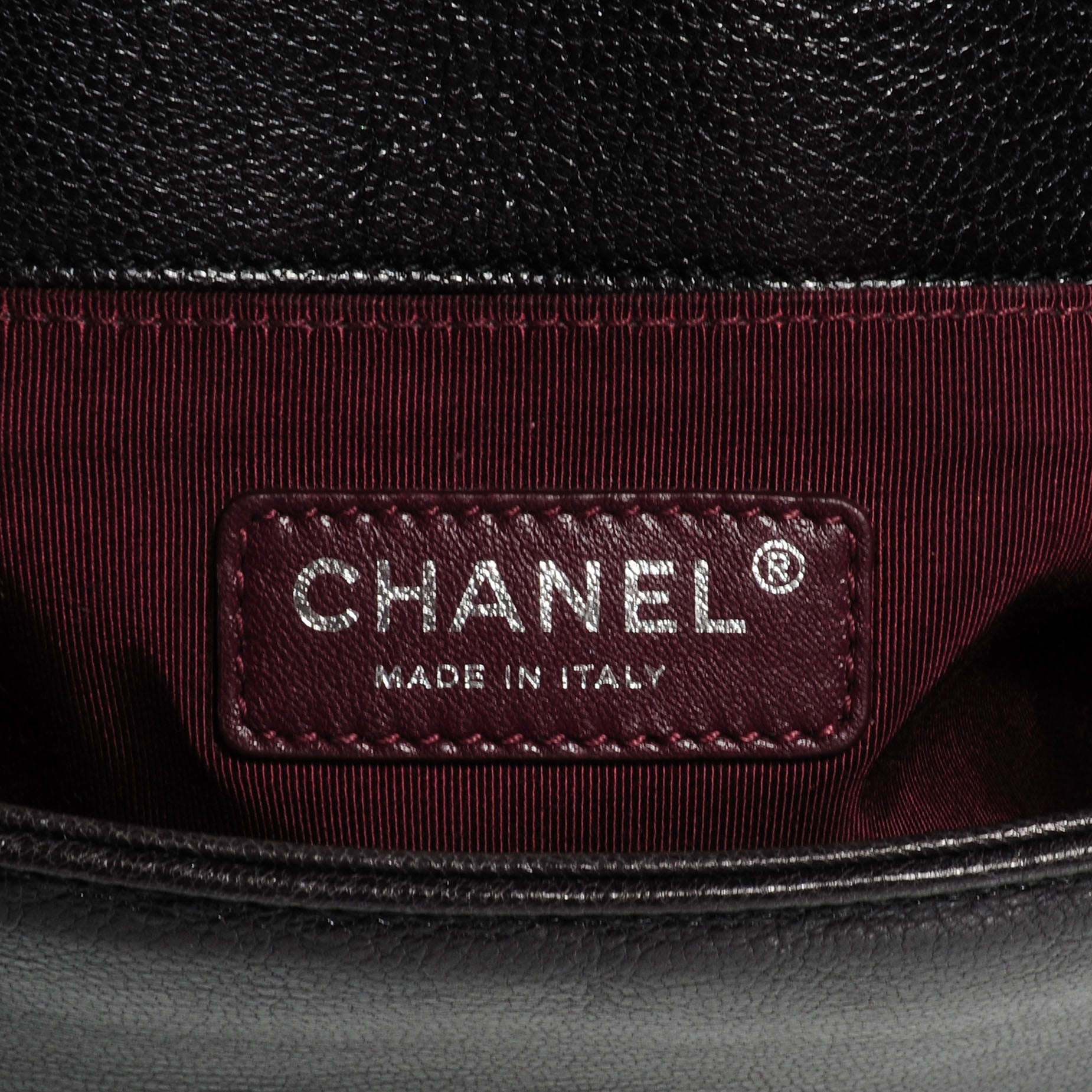 Chanel Calfskin Ombre Faded Quilted Medium Boy Flap Black Grey 6 of 8