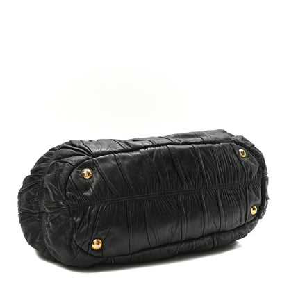 Prada Nappa Gaufre Tote Black 3 of 11