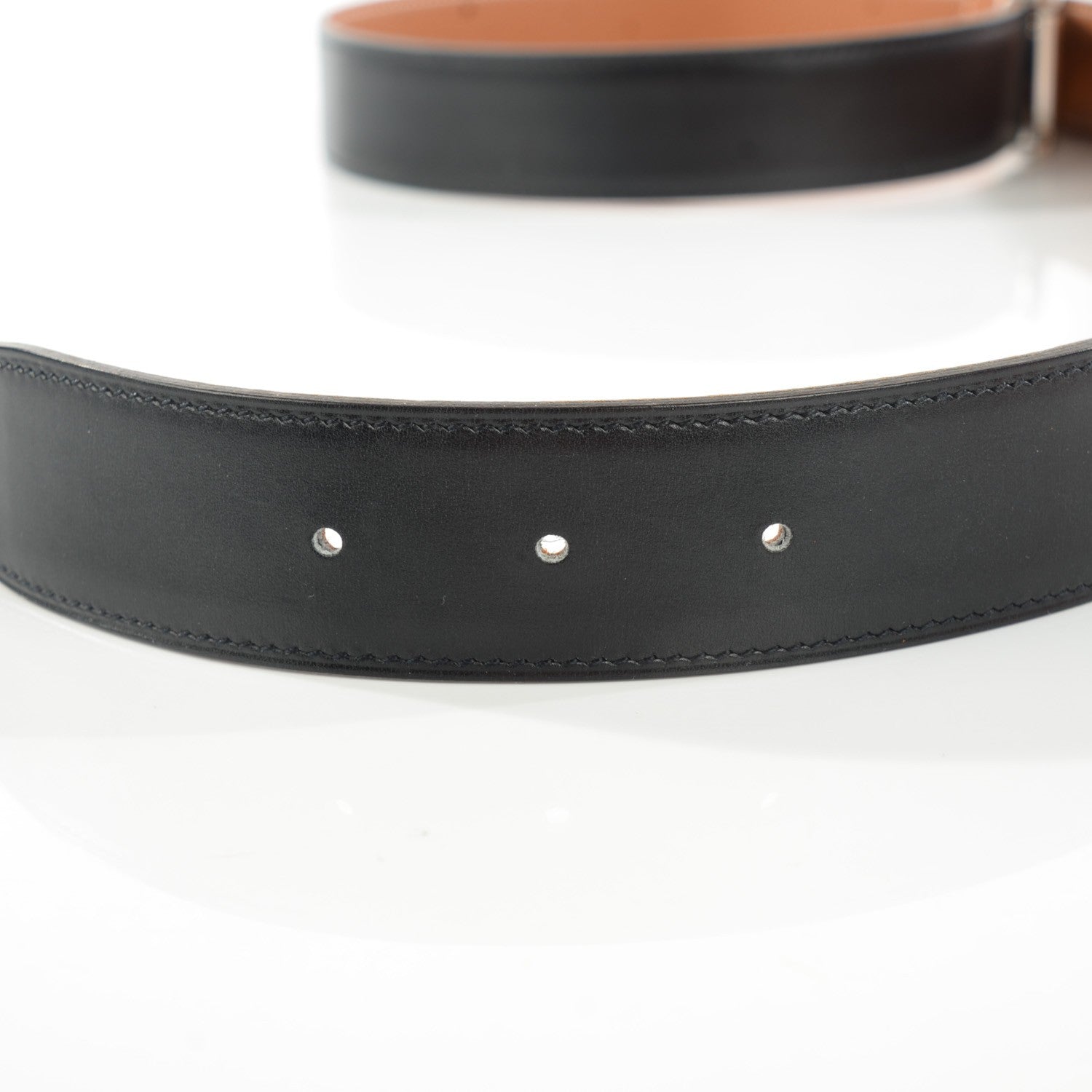 Hermes Box Togo 32mm H Belt 100 Black Gold 6 of 8