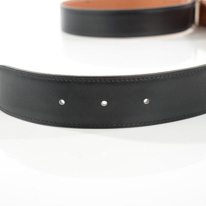 Hermes Box Togo 32mm H Belt 100 Black Gold 6 of 8