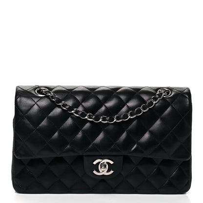 Chanel Lambskin Quilted Medium Double Flap Black 1 of 9
