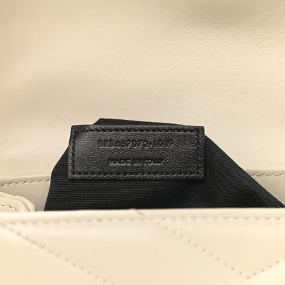 Saint Laurent Calfskin Y Quilted Monogram Toy Loulou Crossbody Bag Crema Soft 5 of 10