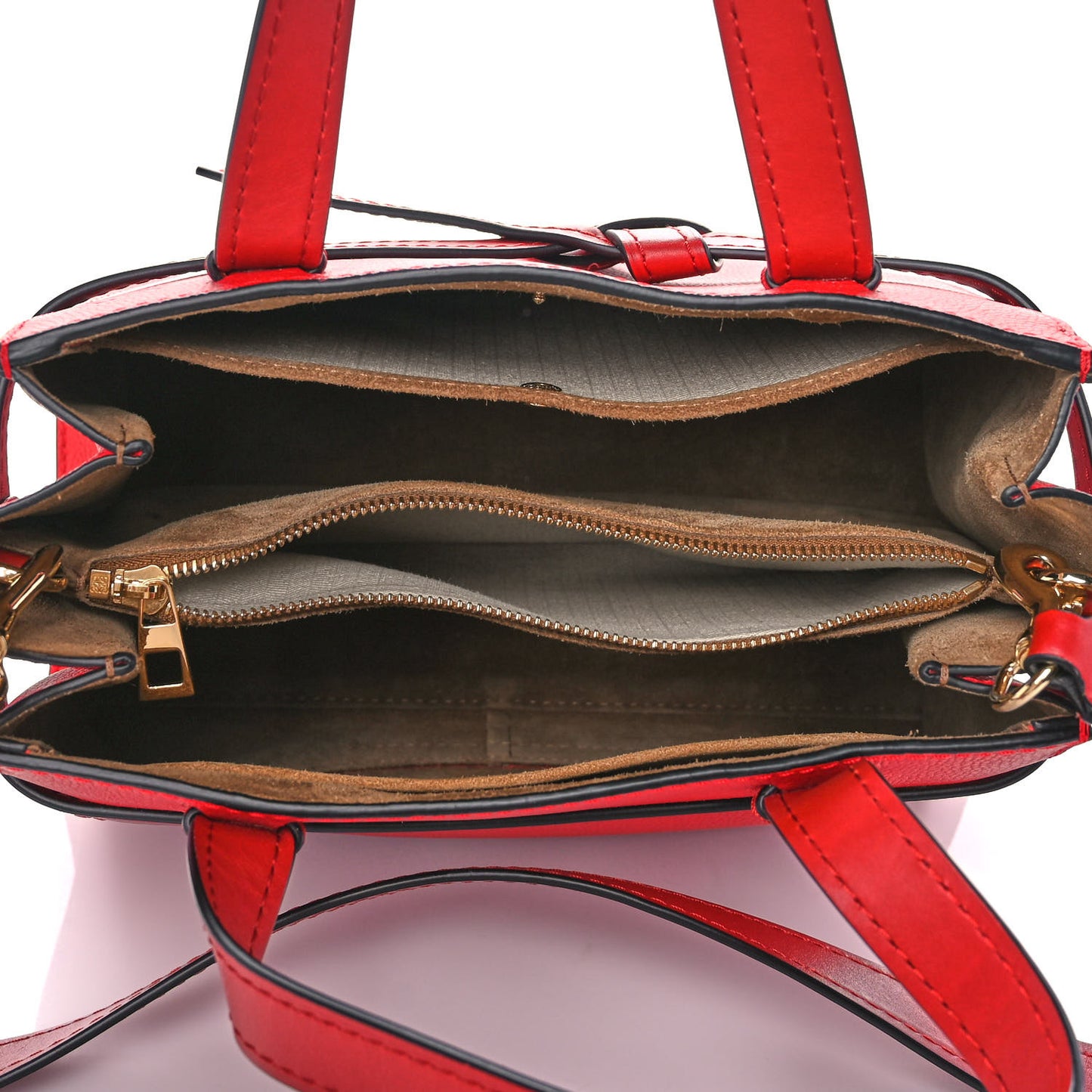 Calfskin Small Gate Tote Scarlet Red