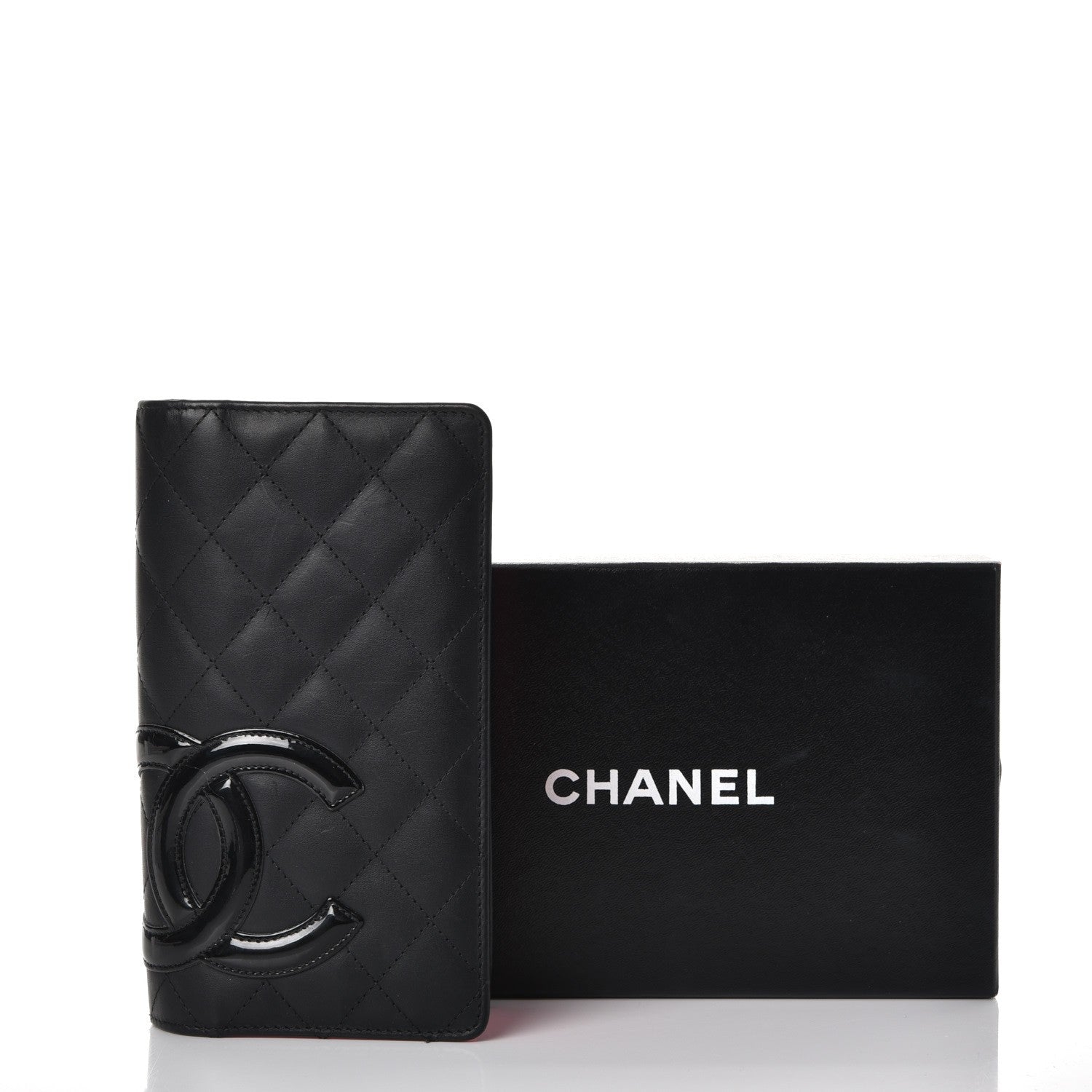Chanel Calfskin Quilted Cambon Yen Wallet Black 14 of 14