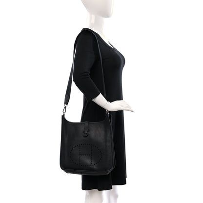 Hermes Taurillon Clemence Evelyne PM Black 2 of 8