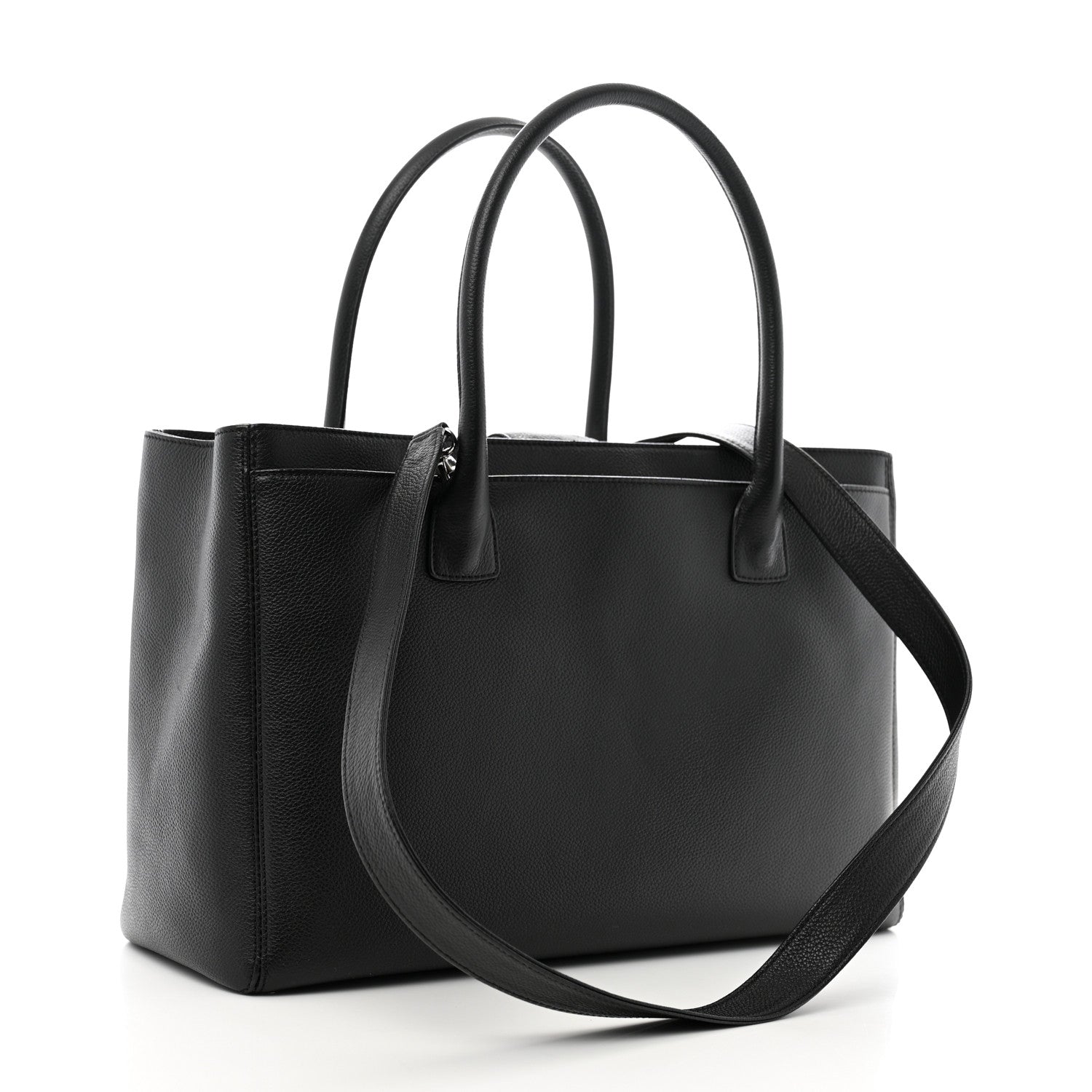 Chanel Calfskin Cerf Executive Shopper Tote Black 4 of 12