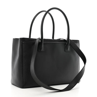Chanel Calfskin Cerf Executive Shopper Tote Black 4 of 12
