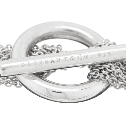Tiffany Sterling Silver Open Heart Multi Strand Bracelet 3 of 3