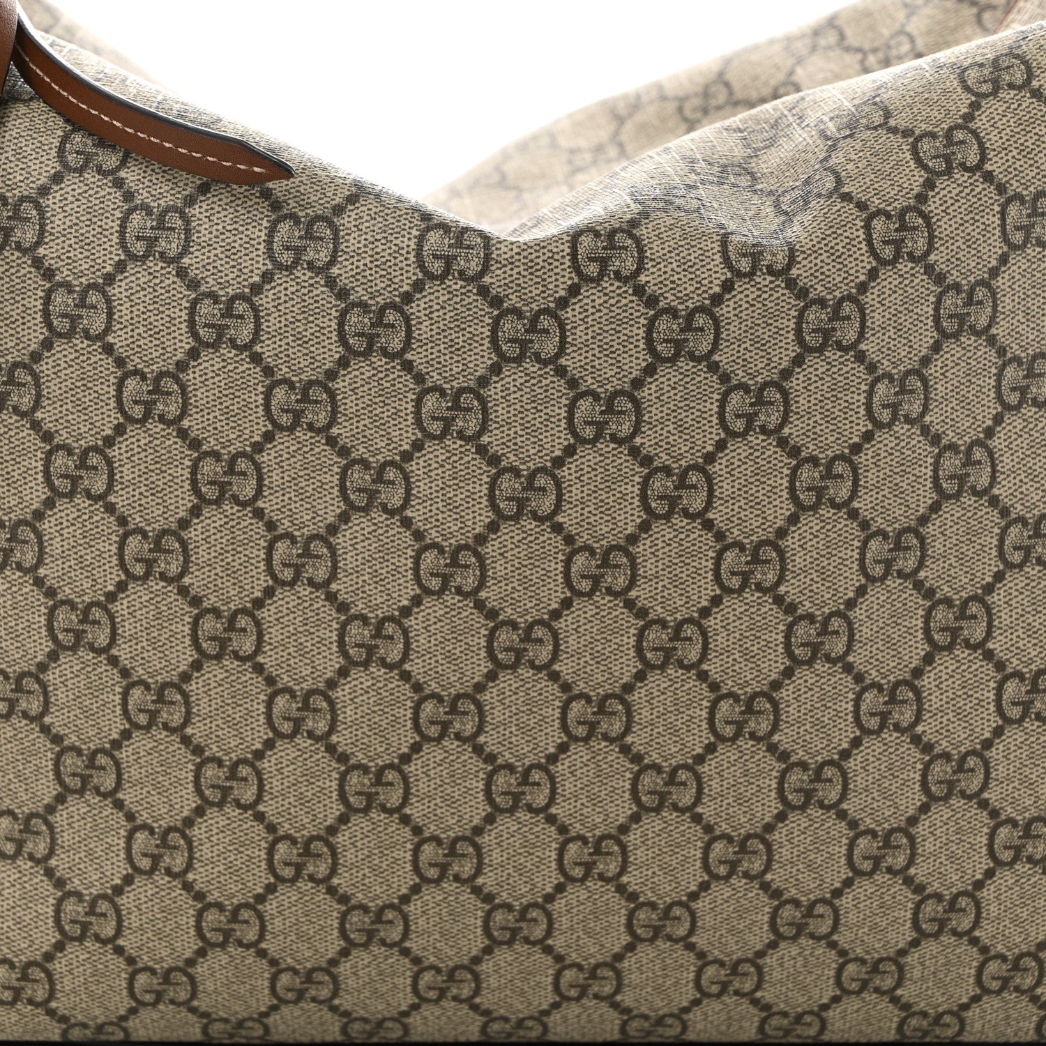 Gucci GG Supreme Monogram Large Linea A Hobo Light Brown 8 of 11