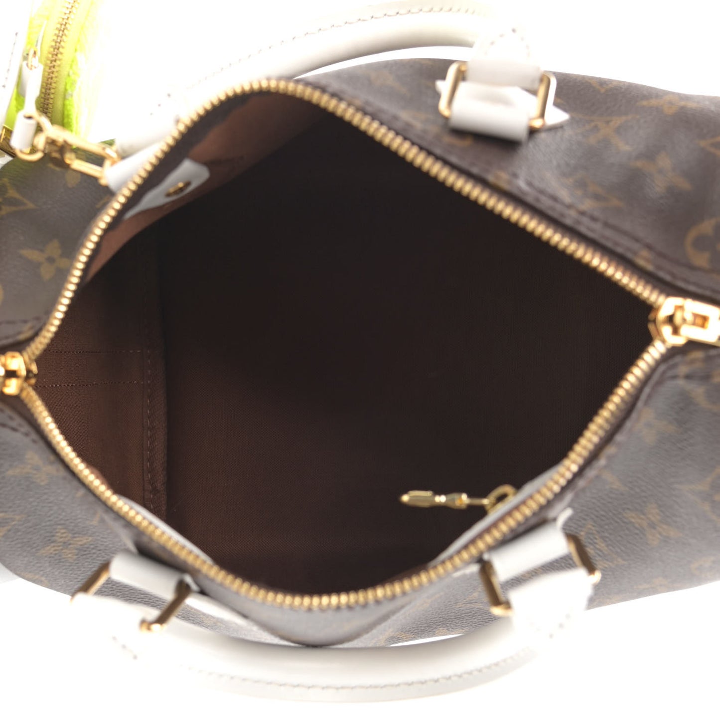 Monogram LV Match Speedy Bandouliere 25 White