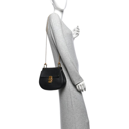 Chloe Grained Lambskin Drew Shoulder Bag Black 2 of 10
