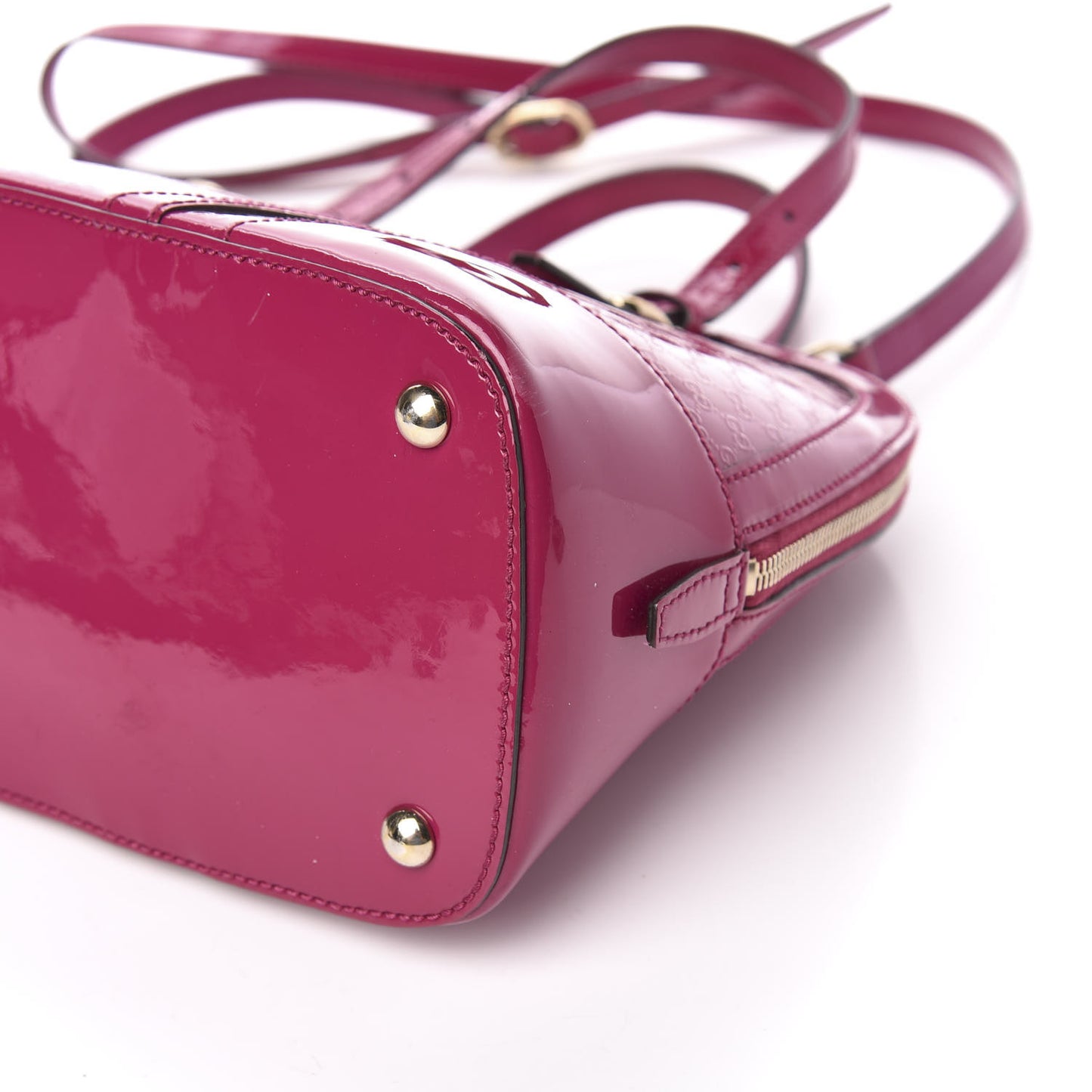 Patent Microguccissima Small Nice Top Handle Dome Bag Bright Bouganville
