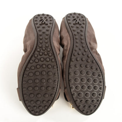 Louis Vuitton Iridescent Calfskin Monogram Lucky Ballerina Flats 35.5 Brown 5 of 8