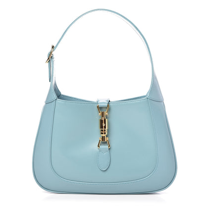 Gucci Boarded Dyana Lux Calfskin Small Jackie 1961 Hobo Dusty Azure 1 of 10