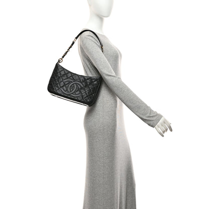 Chanel Caviar Quilted Timeless CC Shoulder Bag Black 2 of 10