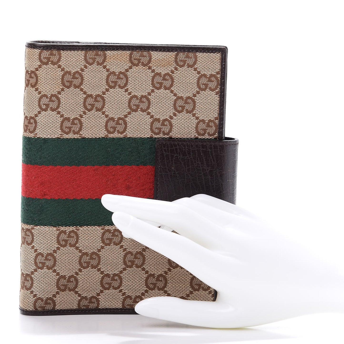 GG Monogram Web Agenda Brown